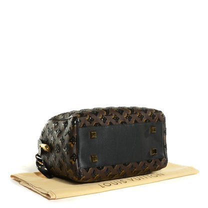 Louis Vuitton Monogram Sequins Eclipse Speedy 28 Black 4 of 9