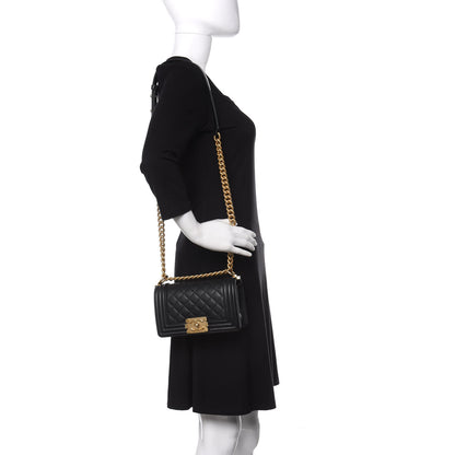 Chanel Caviar Quilted Small Boy Flap Black 2 of 11
