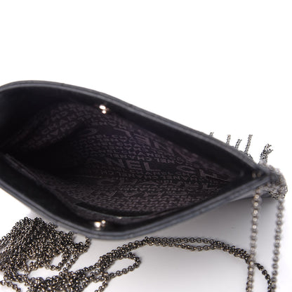 Chanel Lambskin Square Stitched Chain Fringe Crossbody Black 5 of 7