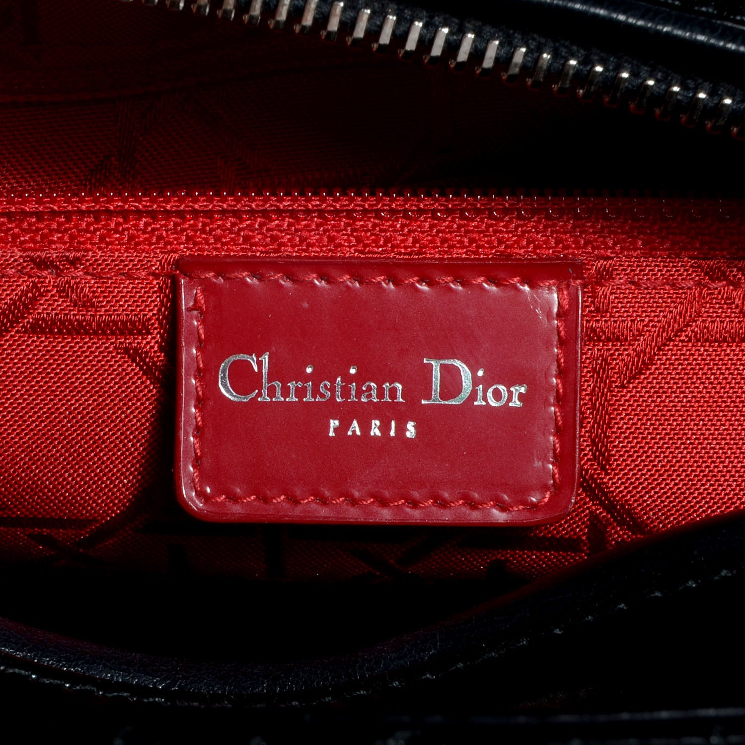 Christian Dior Patent Cannage Medium Lady Dior Black 6 of 7