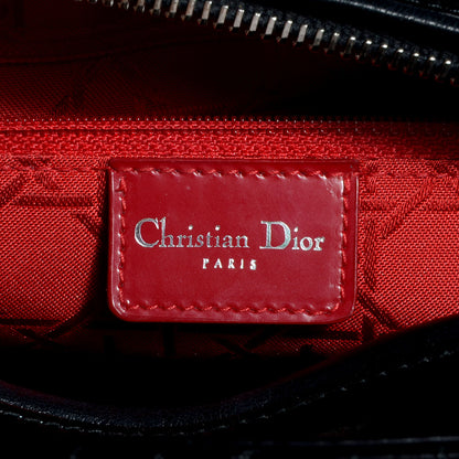 Christian Dior Patent Cannage Medium Lady Dior Black 6 of 7