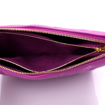 Louis Vuitton Lambskin Embossed Monogram Coussin BB Orchid 7 of 11