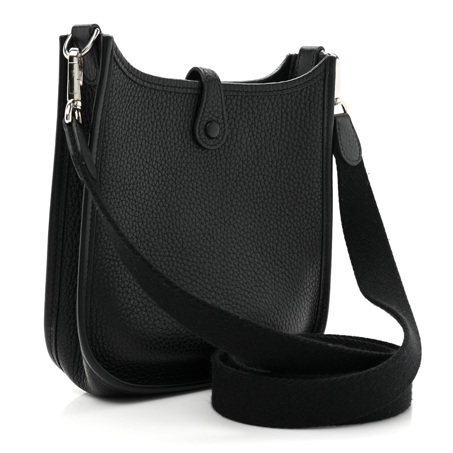 Hermes Taurillon Clemence Evelyne TPM Black 3 of 9