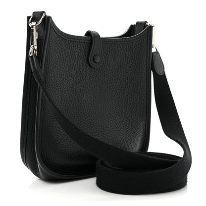 Hermes Taurillon Clemence Evelyne TPM Black 3 of 9