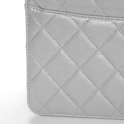 Chanel Metallic Sheepskin Quilted Beauty Lock Flap Silver 10 of 11