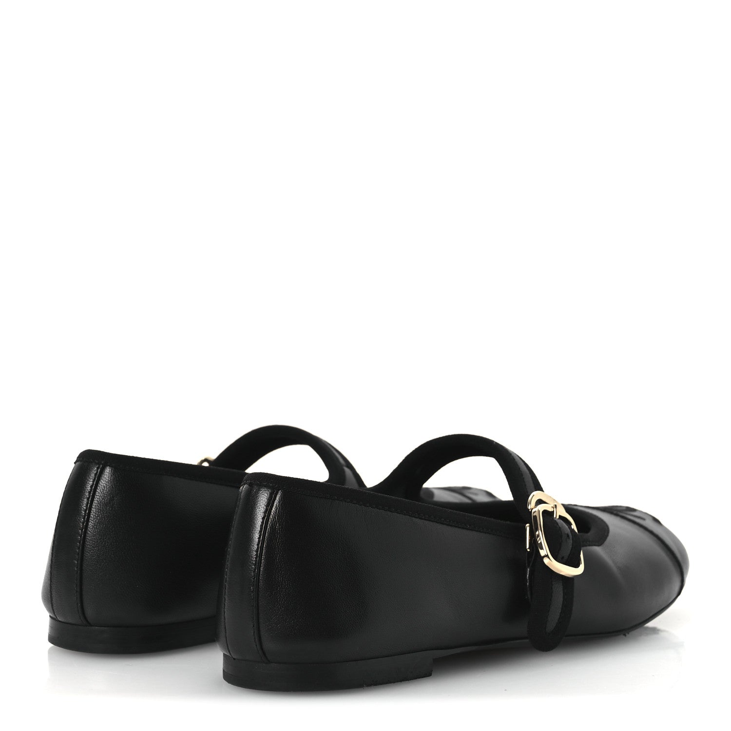 Chanel Lambskin Mary Jane Flats 36 Black 5 of 12