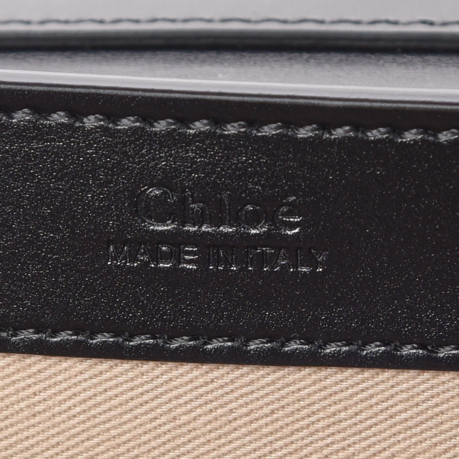 Chloe Calfskin Suede C Clutch With Chain Black 8 of 9