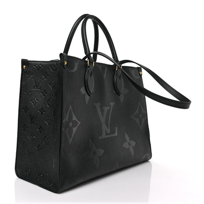 Louis Vuitton Empreinte Monogram Giant Onthego MM Black 3 of 8