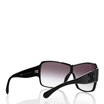 Chanel Acetate Shield Sunglasses 5449-A Black 4 of 8