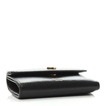 Mulberry Heavy Grain Folded Multi Card Case Wallet Black 3 of 4