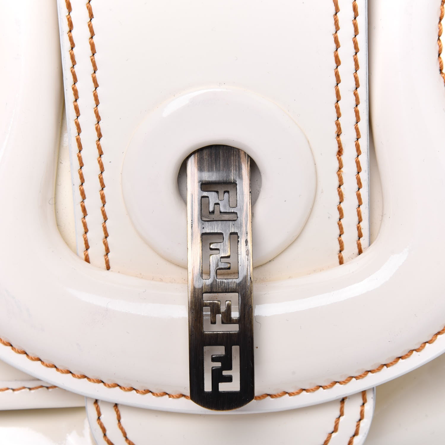 Fendi Patent B Bag White 26 of 29