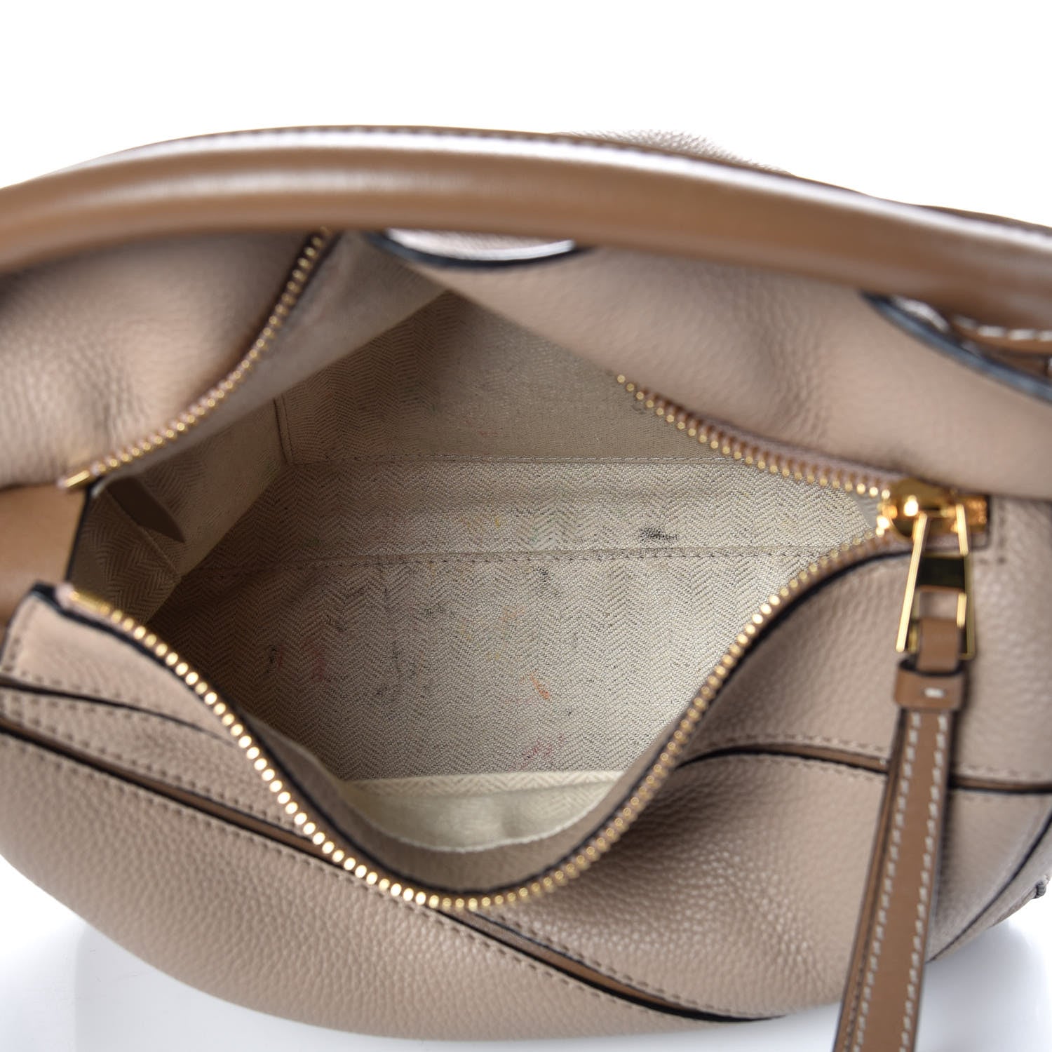 Loewe Grained Calfskin Small Puzzle Bag Sand Mink 5 of 9