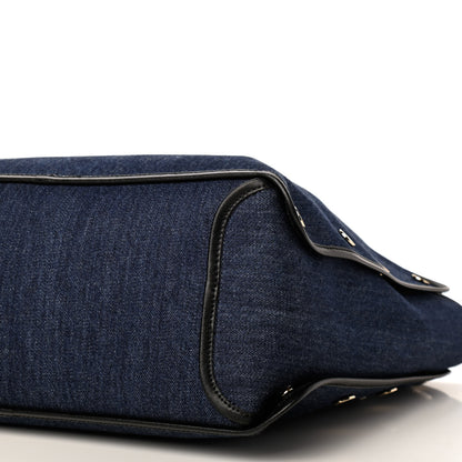 Givenchy Denim Medium Logo Bond Shopper Tote Blue 7 of 10
