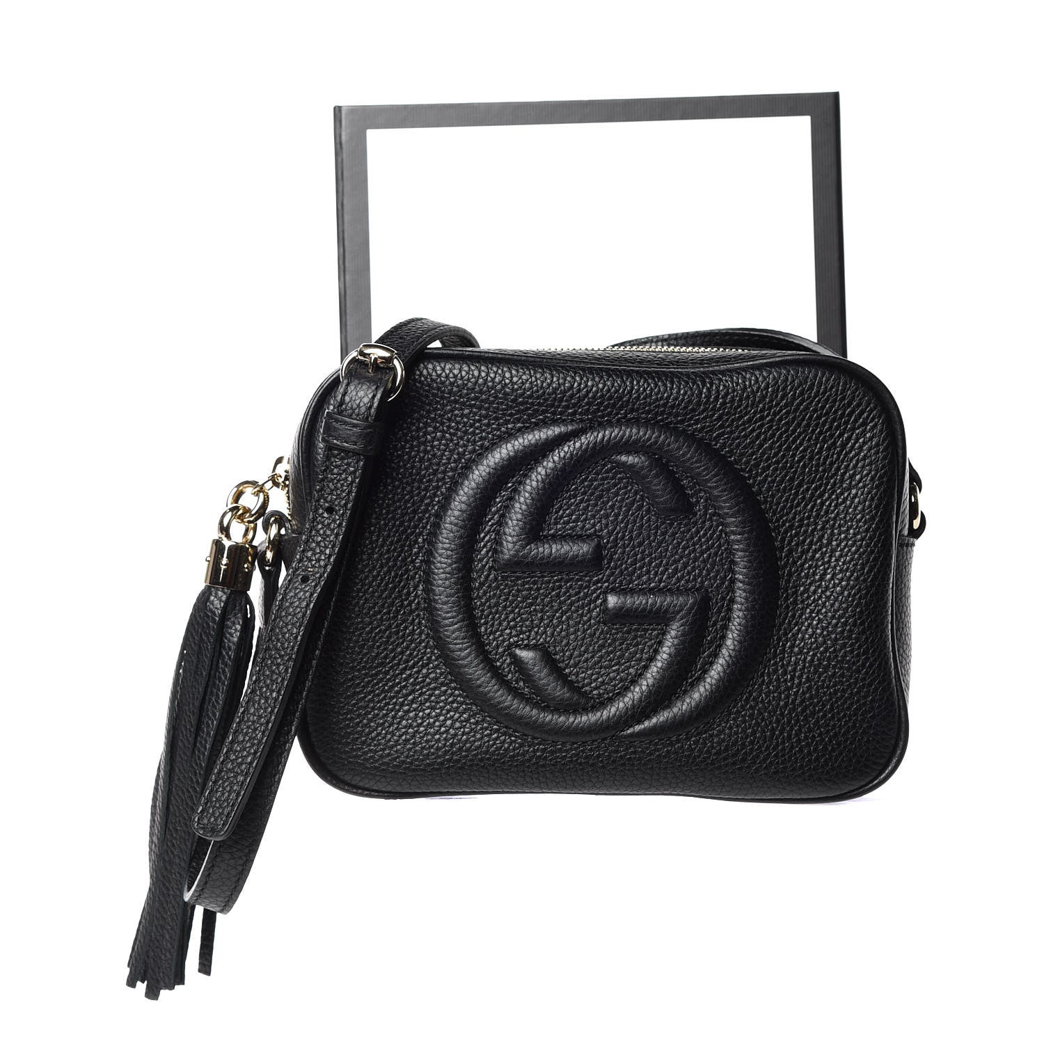 Gucci Pebbled Calfskin Small Soho Disco Bag Black 10 of 10