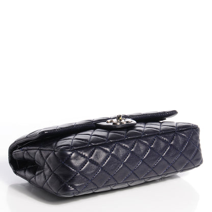 Chanel Lambskin Medium Double Flap Navy 4 of 8