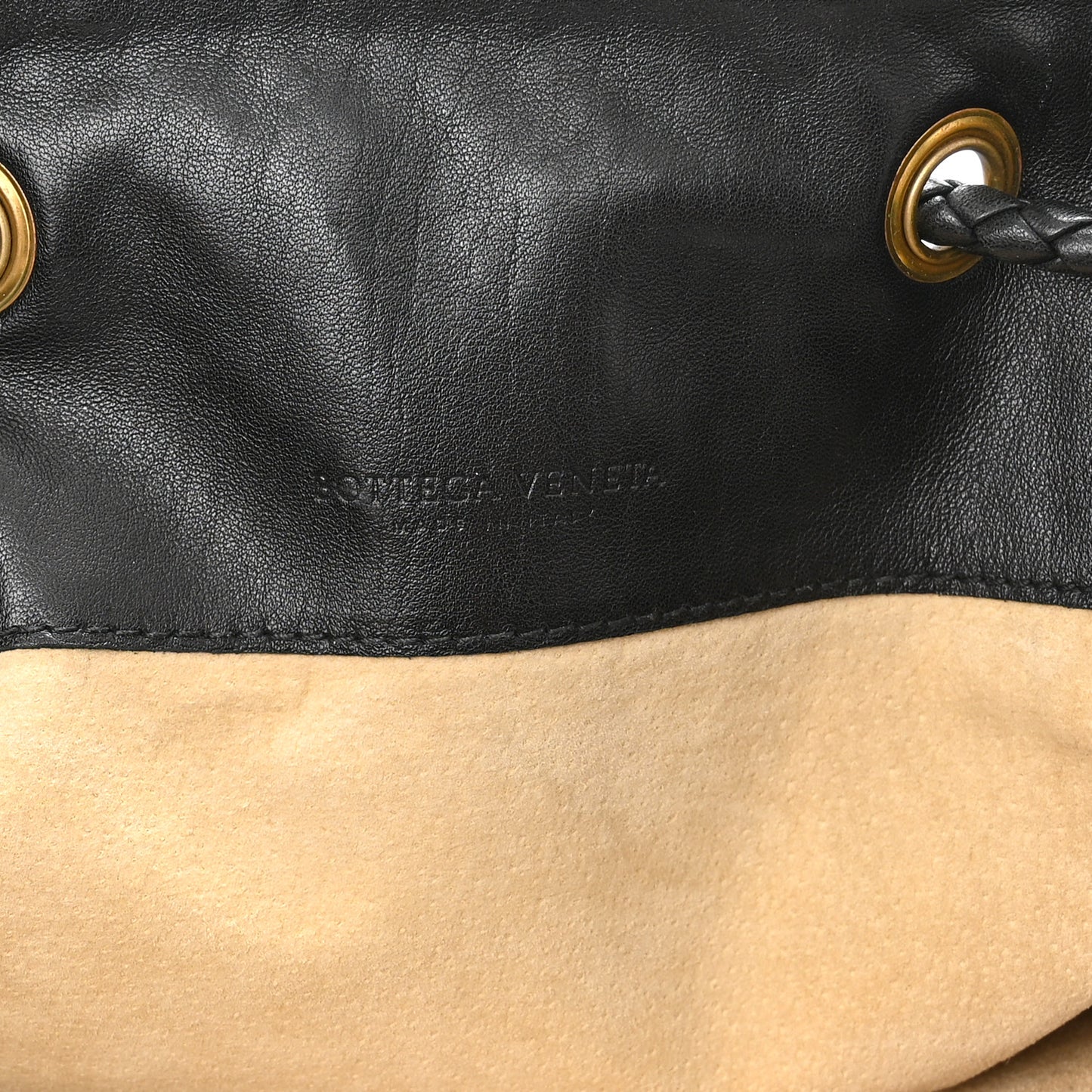 Nappa Intrecciato Butterfly Shoulder Bag Black