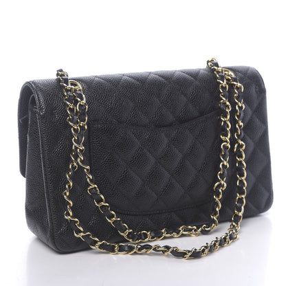 Chanel Caviar Quilted Medium Double Flap Black 3 of 11