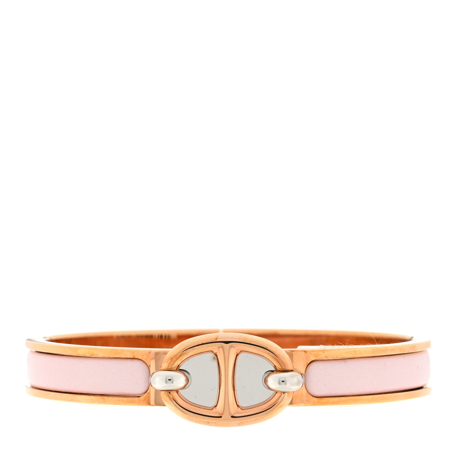 Enamel Mini Clic Chaine D'Ancre Bracelet GM Rose Candeur