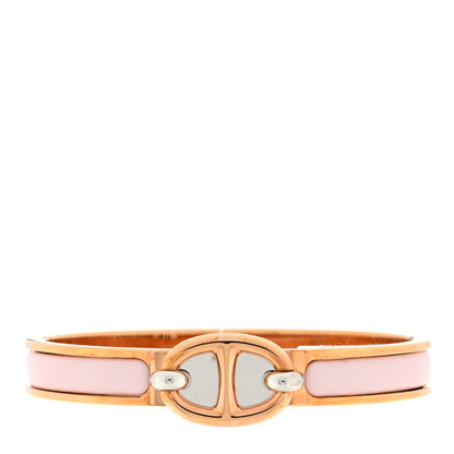 Hermes Enamel Mini Clic Chaine D'Ancre Bracelet GM Rose Candeur 1 of 3