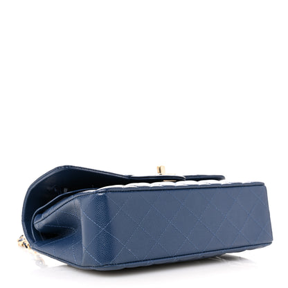 Chanel Caviar Quilted Small Double Flap Navy 4 of 11