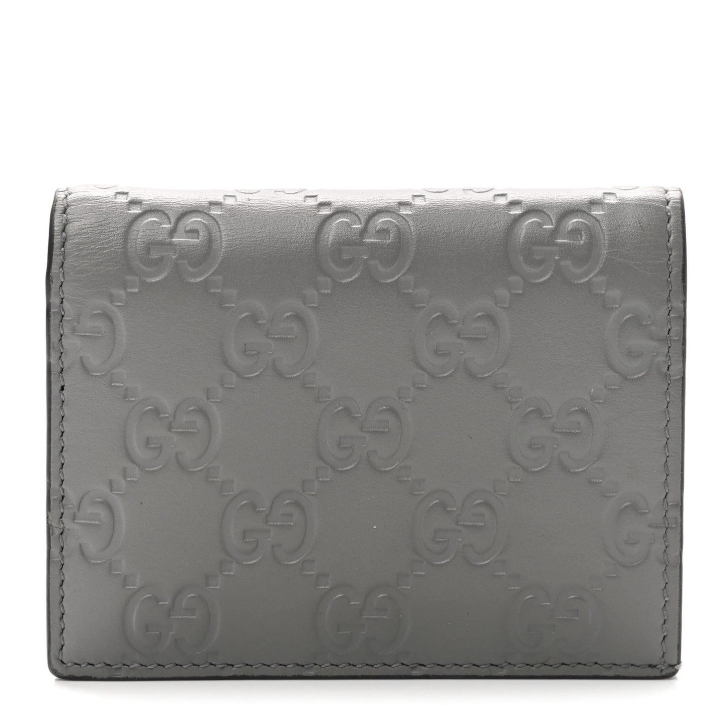 Guccissima Card Case Wallet Grey