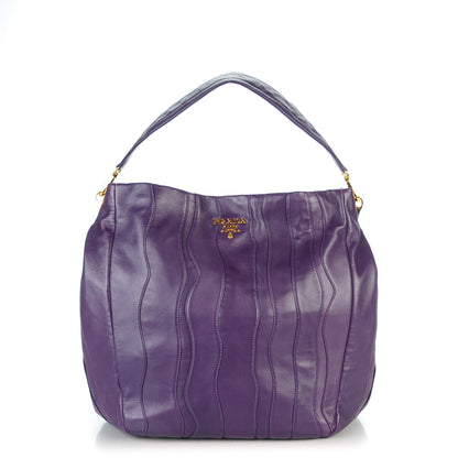 Prada Nappa Stripes Shoulder Bag Viola 1 of 7