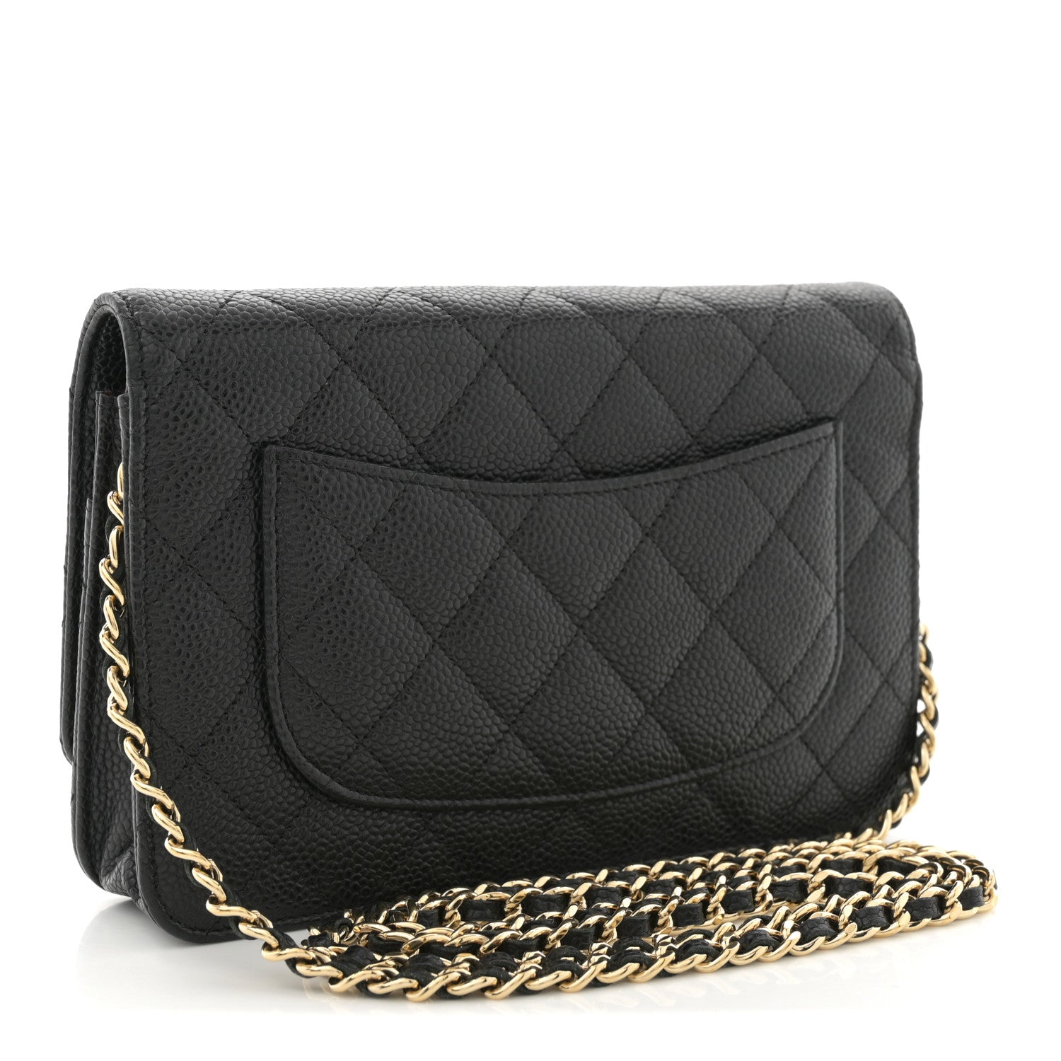 Chanel Caviar Quilted Wallet on Chain WOC Black 3 of 10