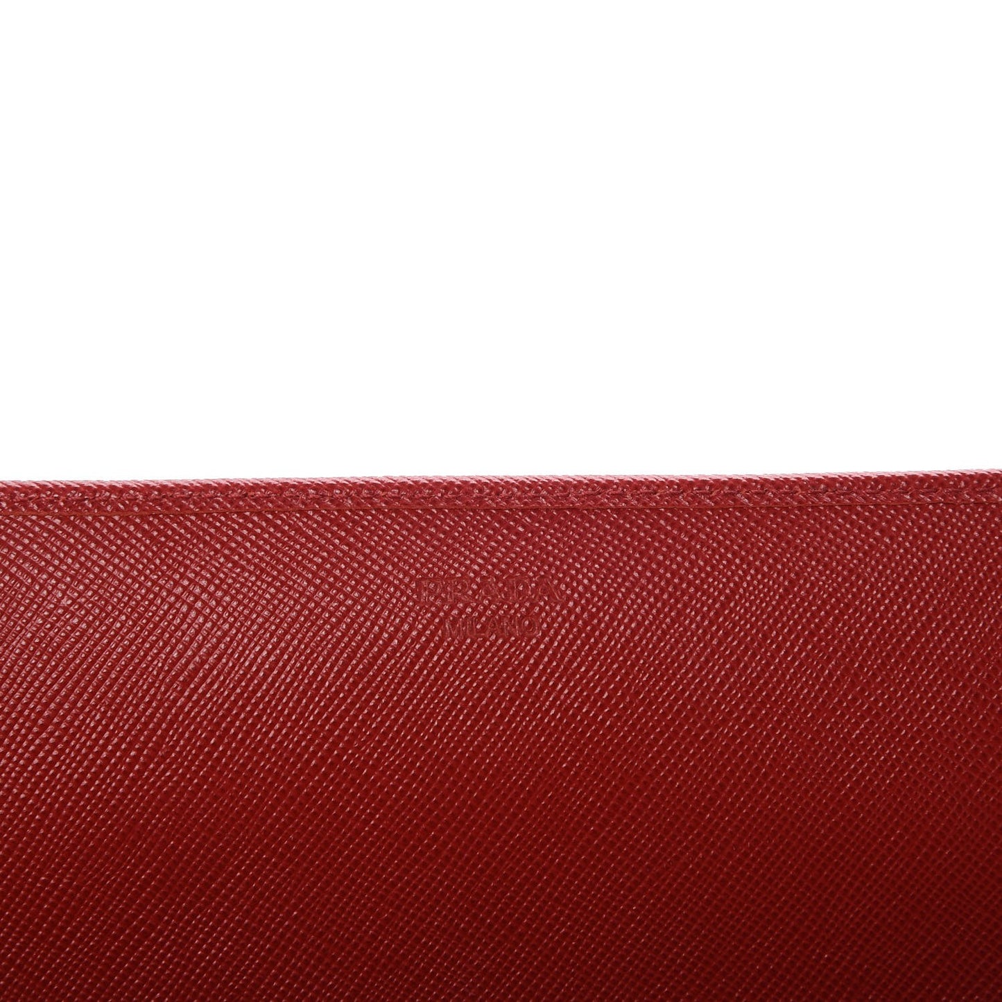 Saffiano Metal Continental Wallet Flap Fuoco