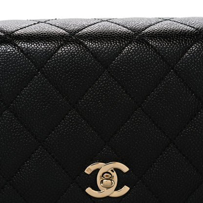 Chanel Caviar Quilted Jumbo Kelly Flap Black 8 of 10