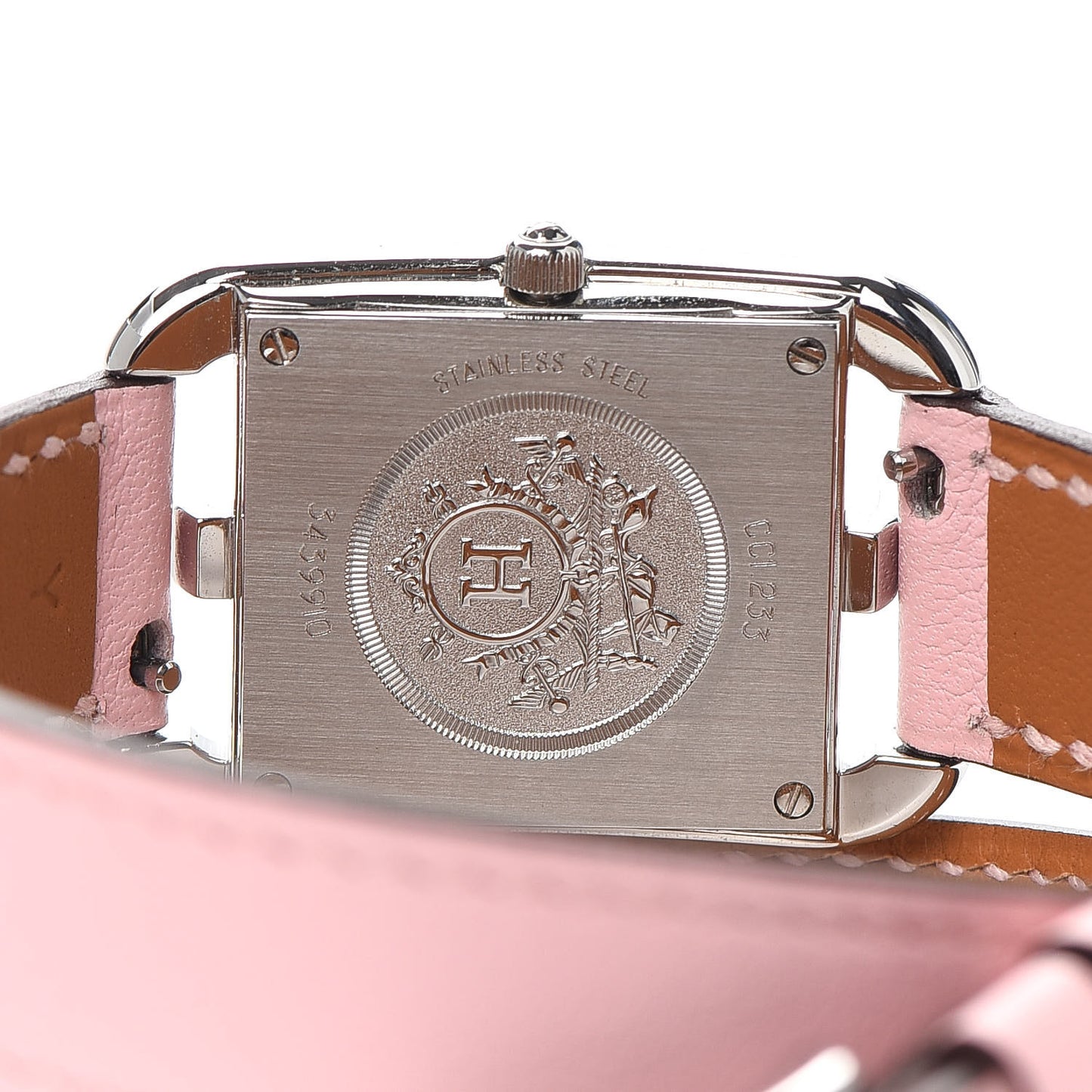 Stainless Steel Swift Diamond Pink Sapphire Mother of Pearl 23mm Cape Cod Double Tour Quartz Watch Rose Sakura