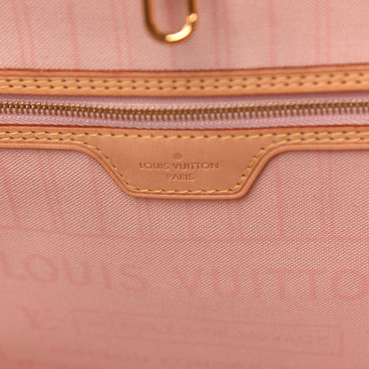 Louis Vuitton Damier Azur Neo Neverfull MM Rose Ballerine 7 of 14