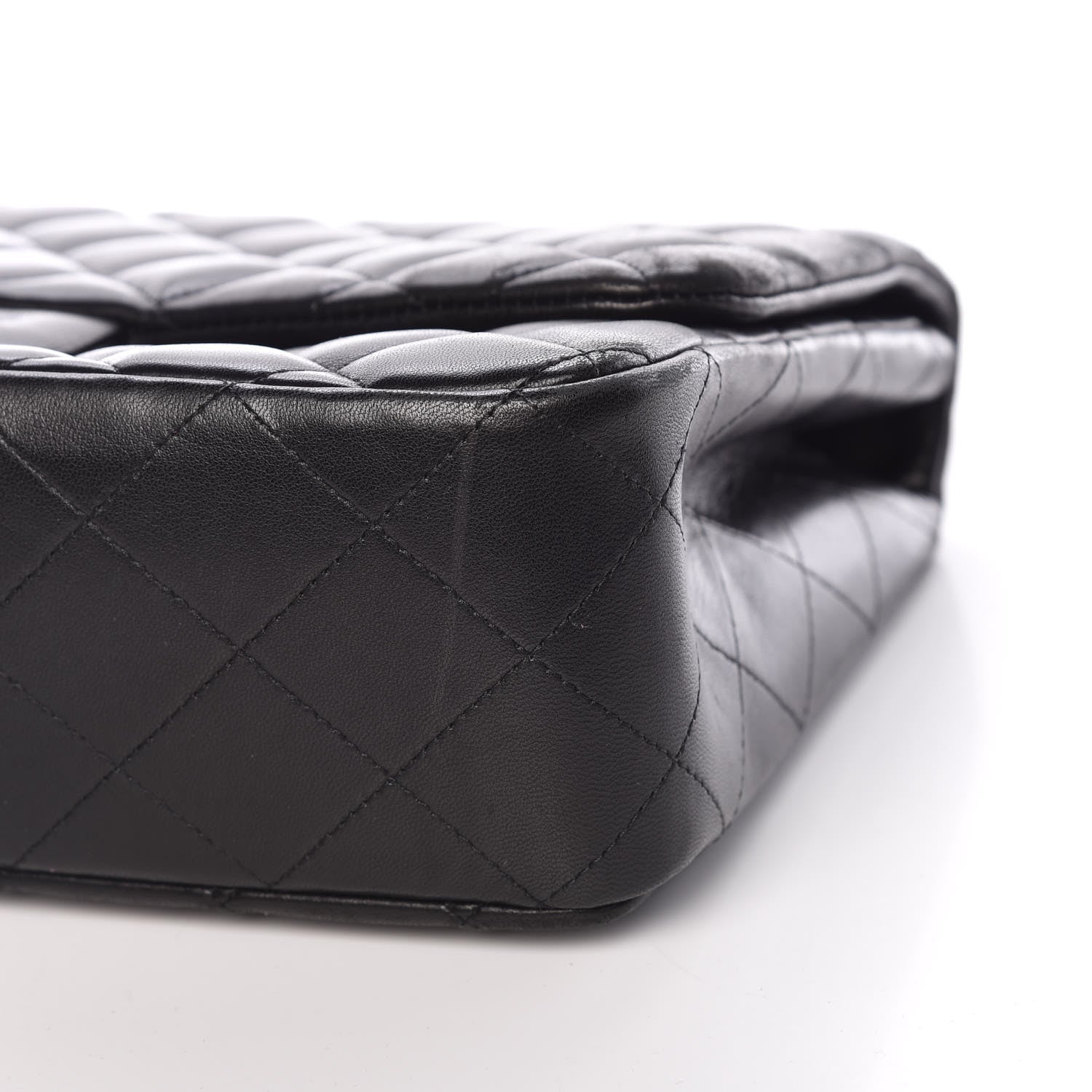 Chanel Lambskin Quilted Jumbo Single Flap Black 9 of 9