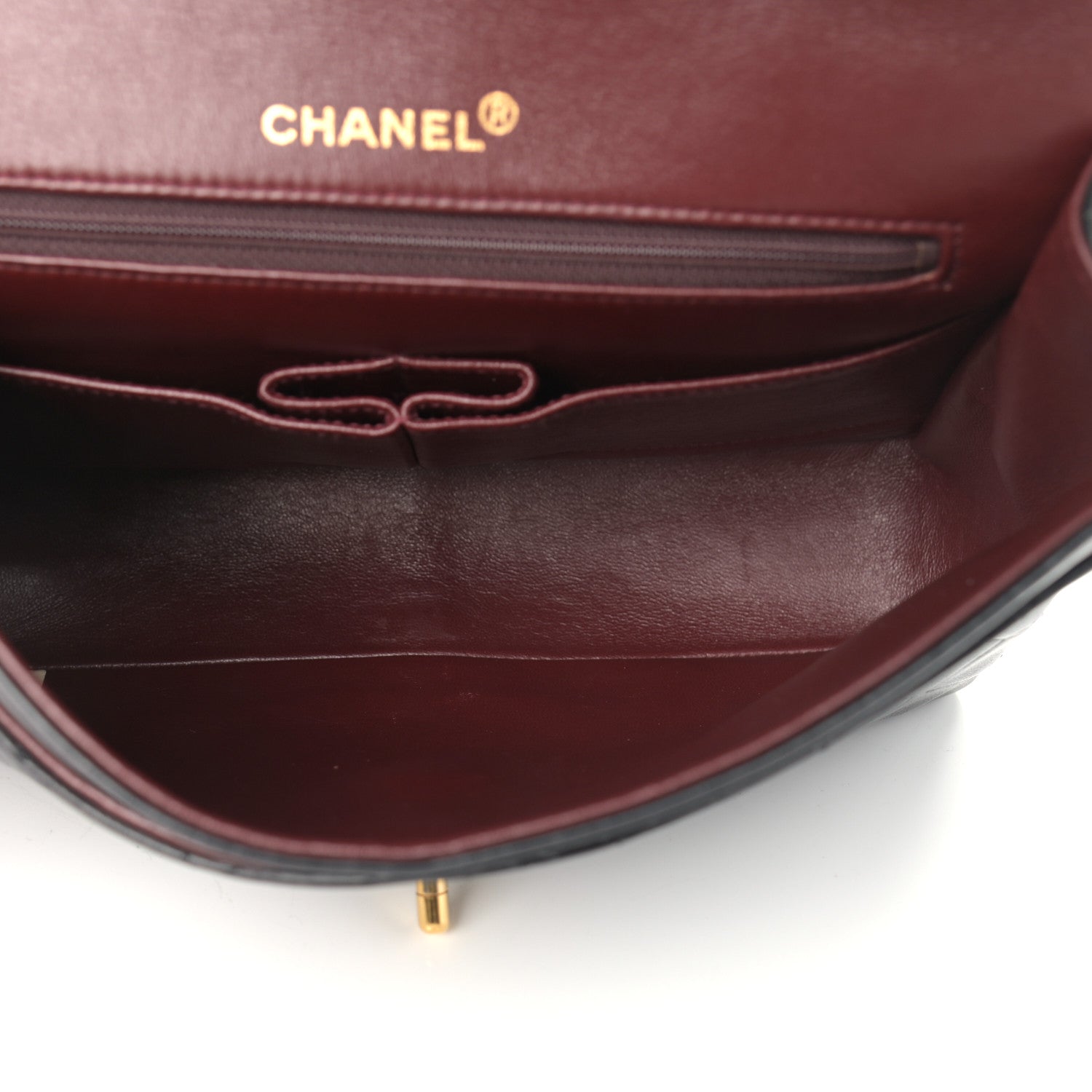 Chanel Lambskin Quilted Medium Double Flap Black 4 of 15