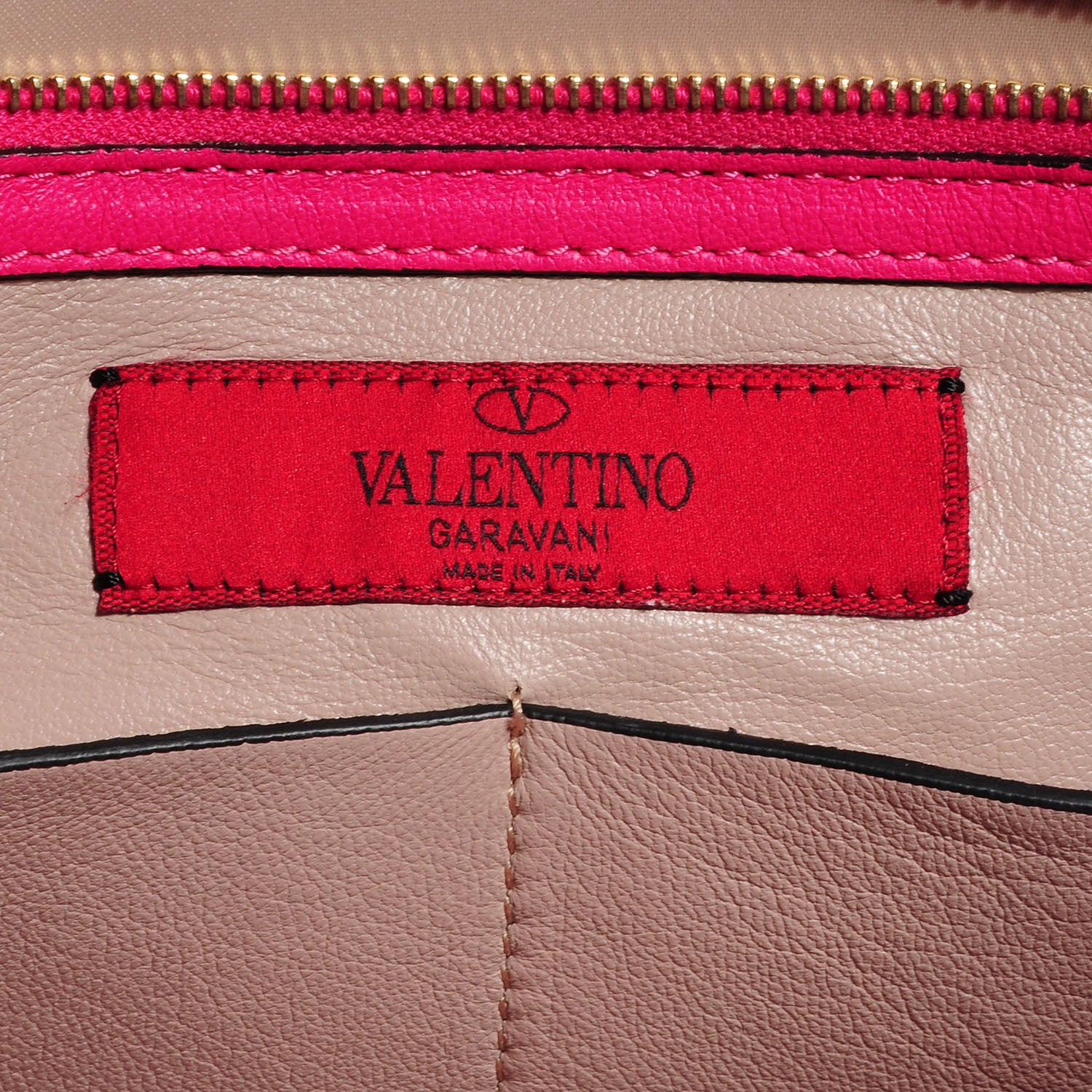 Valentino Garavani Nappa Medium Rockstud Soft Tote Pop Fuxia 7 of 8