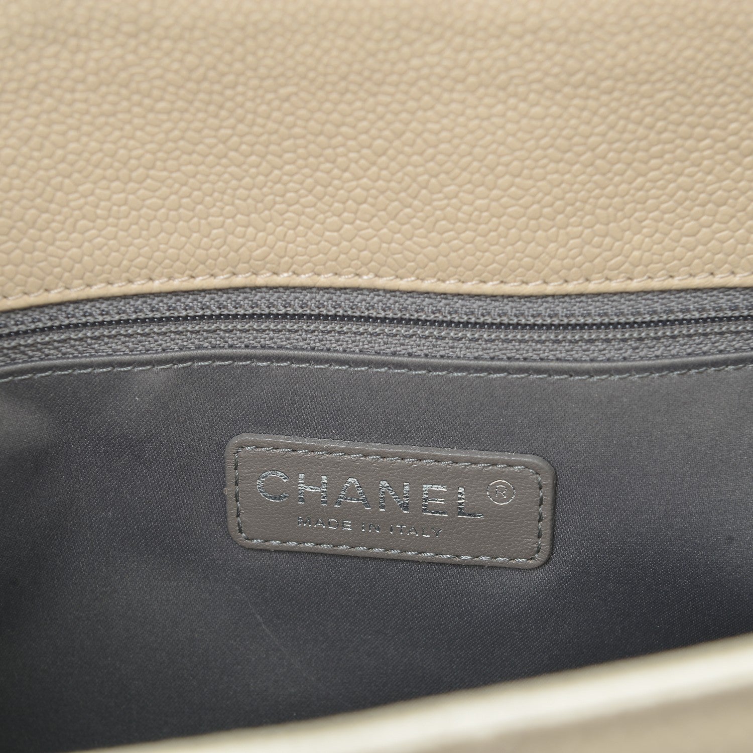 Chanel Caviar Quilted Grand Shopping Tote GST Beige Clair 6 of 7