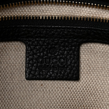 Gucci Pebbled Calfskin Medium Soho Chain Shoulder Bag Black 6 of 14