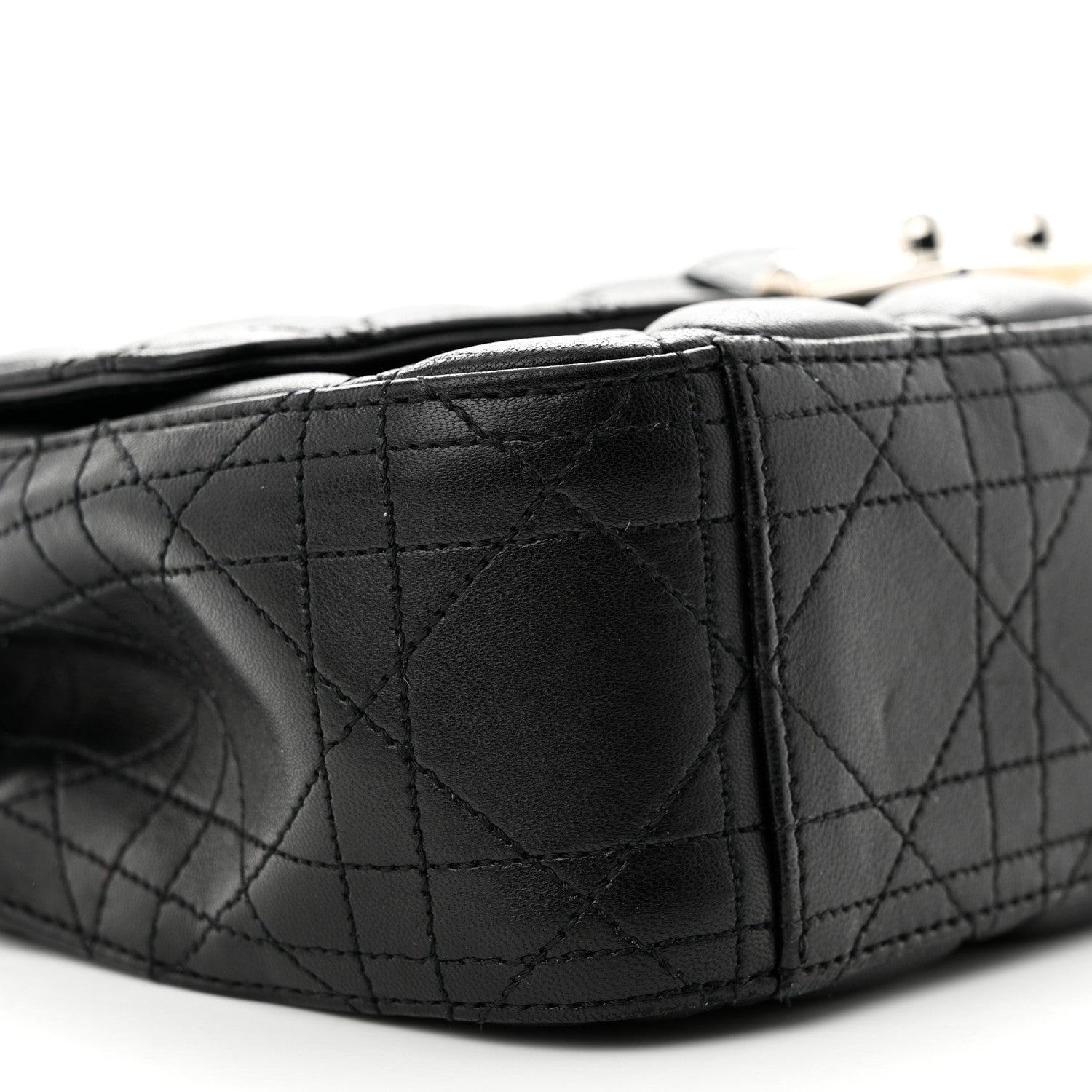 Christian Dior Lambskin Cannage Medium Miss Dior Flap Black 9 of 11