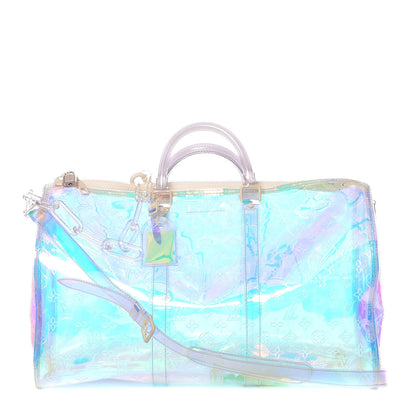 Louis Vuitton PVC Monogram Keepall Bandouliere 50 Iridescent Prism 1 of 9