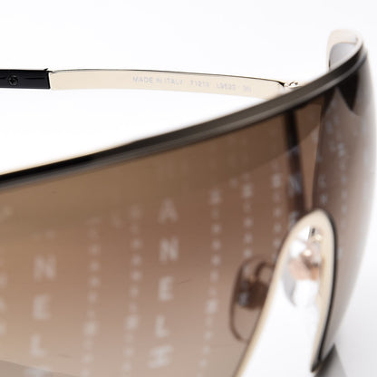 Chanel Shield Runway Sunglasses 71213 Gold 5 of 7