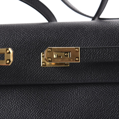 Hermes Epsom Kelly Wallet To Go Black 10 of 15
