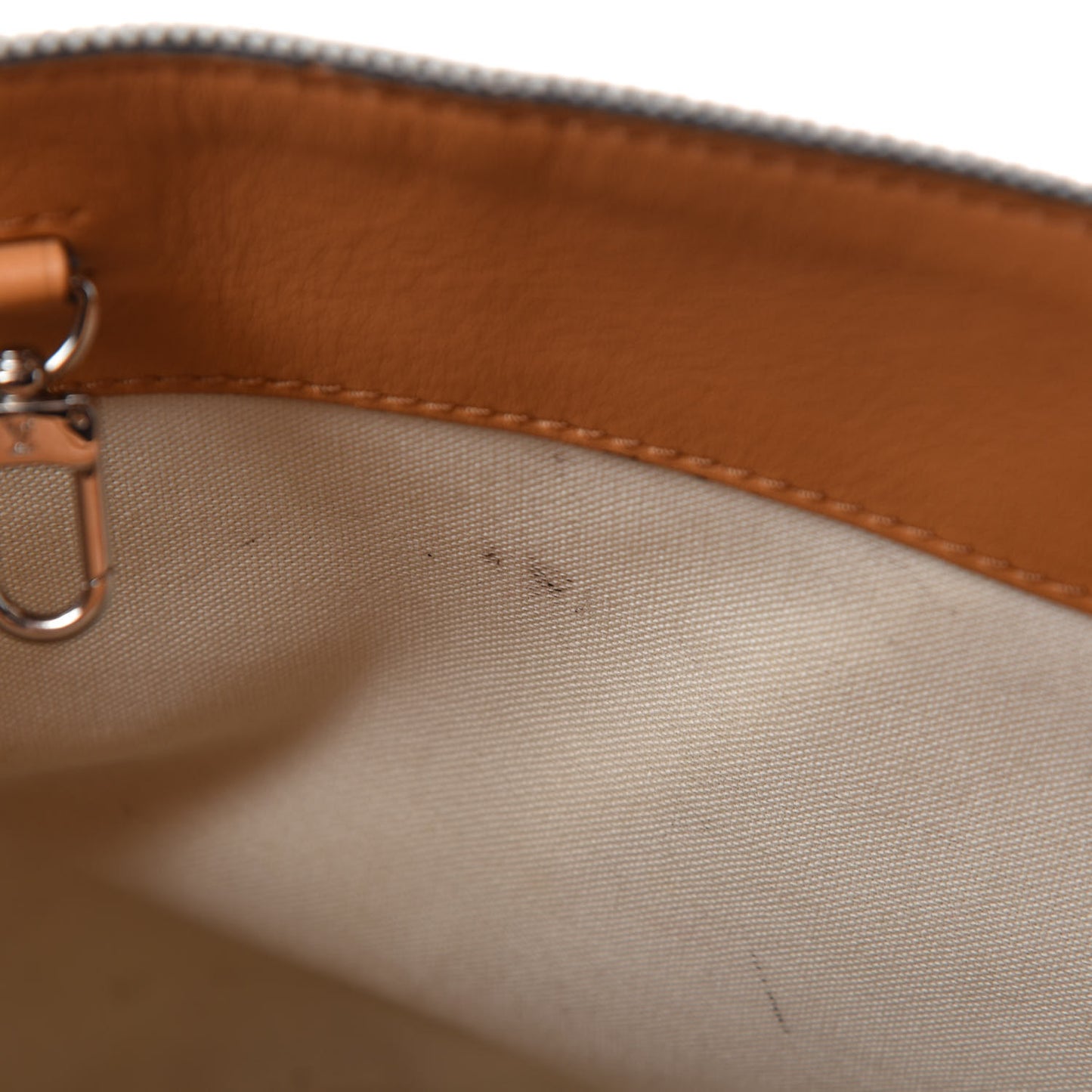 Calfskin Canvas V Bucket Bag GM