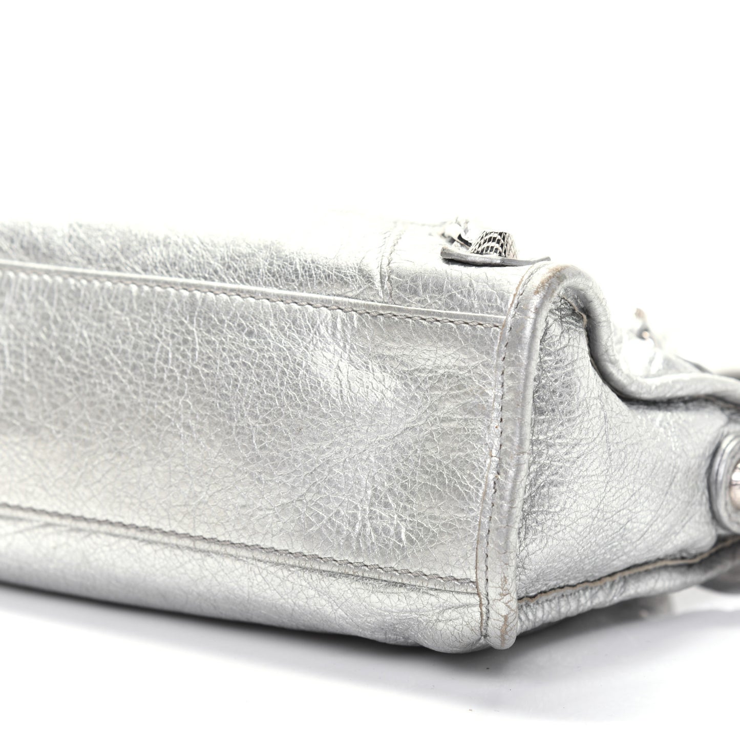 Agneau Giant 12 Silver Hardware Mini City Gris Aluminum