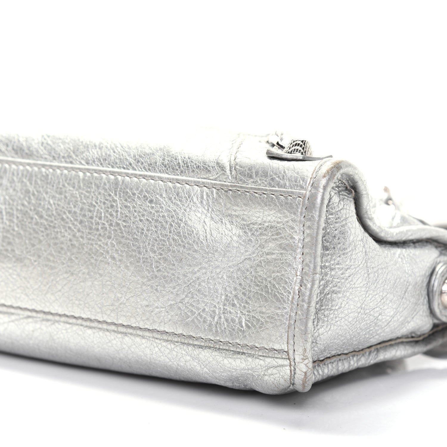 Balenciaga Agneau Giant 12 Silver Hardware Mini City Gris Aluminum 8 of 20