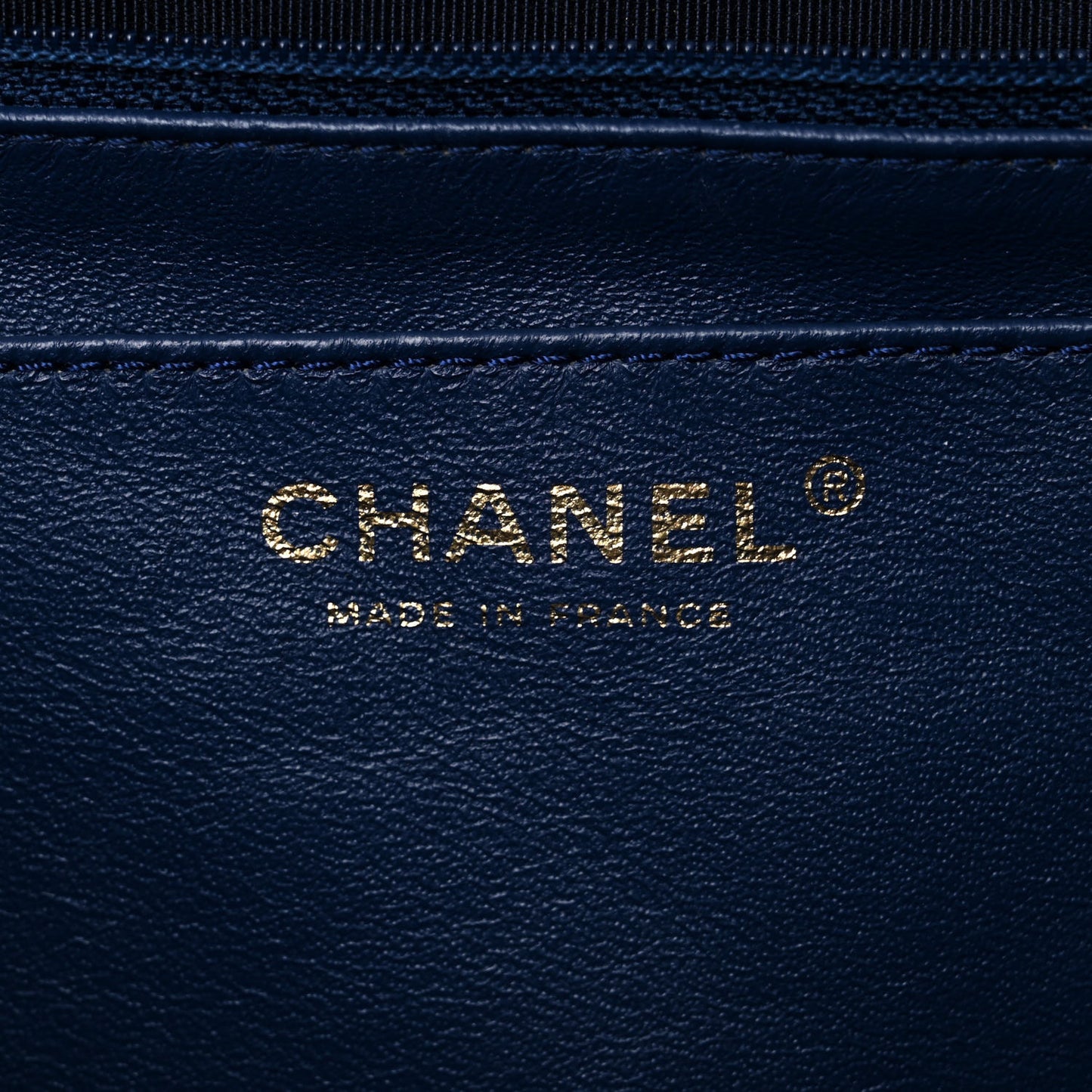 Lambskin Quilted XL Jumbo Single Flap Blue