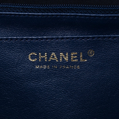 Chanel Lambskin Quilted XL Jumbo Single Flap Blue 5 of 15