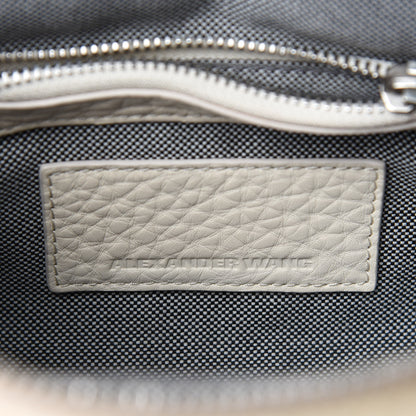 Alexander Wang Pebbled Lambskin Mini Rockie Bone Rhodium Hardware 9 of 10