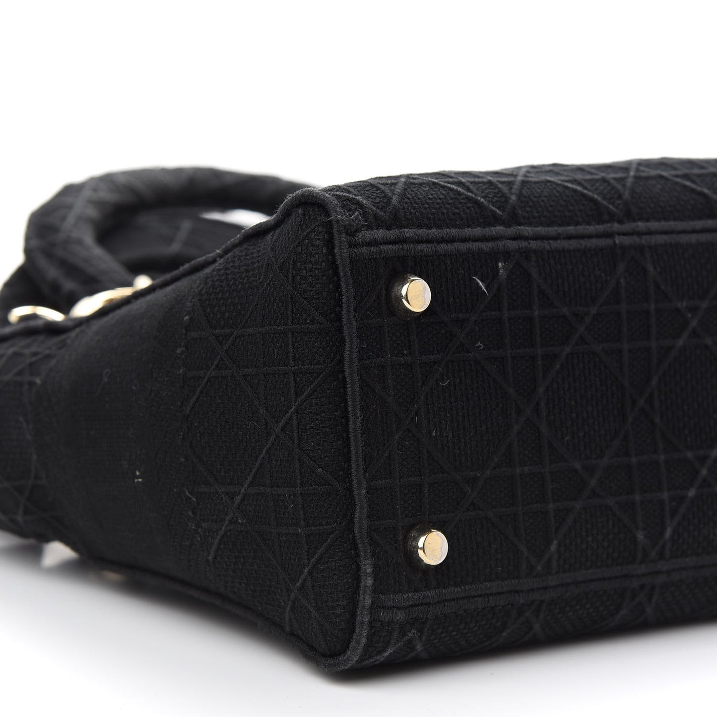 Canvas Embroidered Cannage Medium Lady D-Lite Black