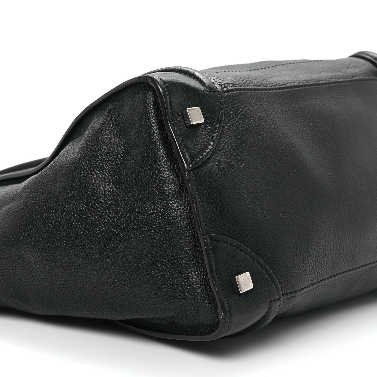 Celine Drummed Calfskin Mini Luggage Black 8 of 12