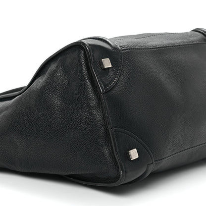 Celine Drummed Calfskin Mini Luggage Black 8 of 12