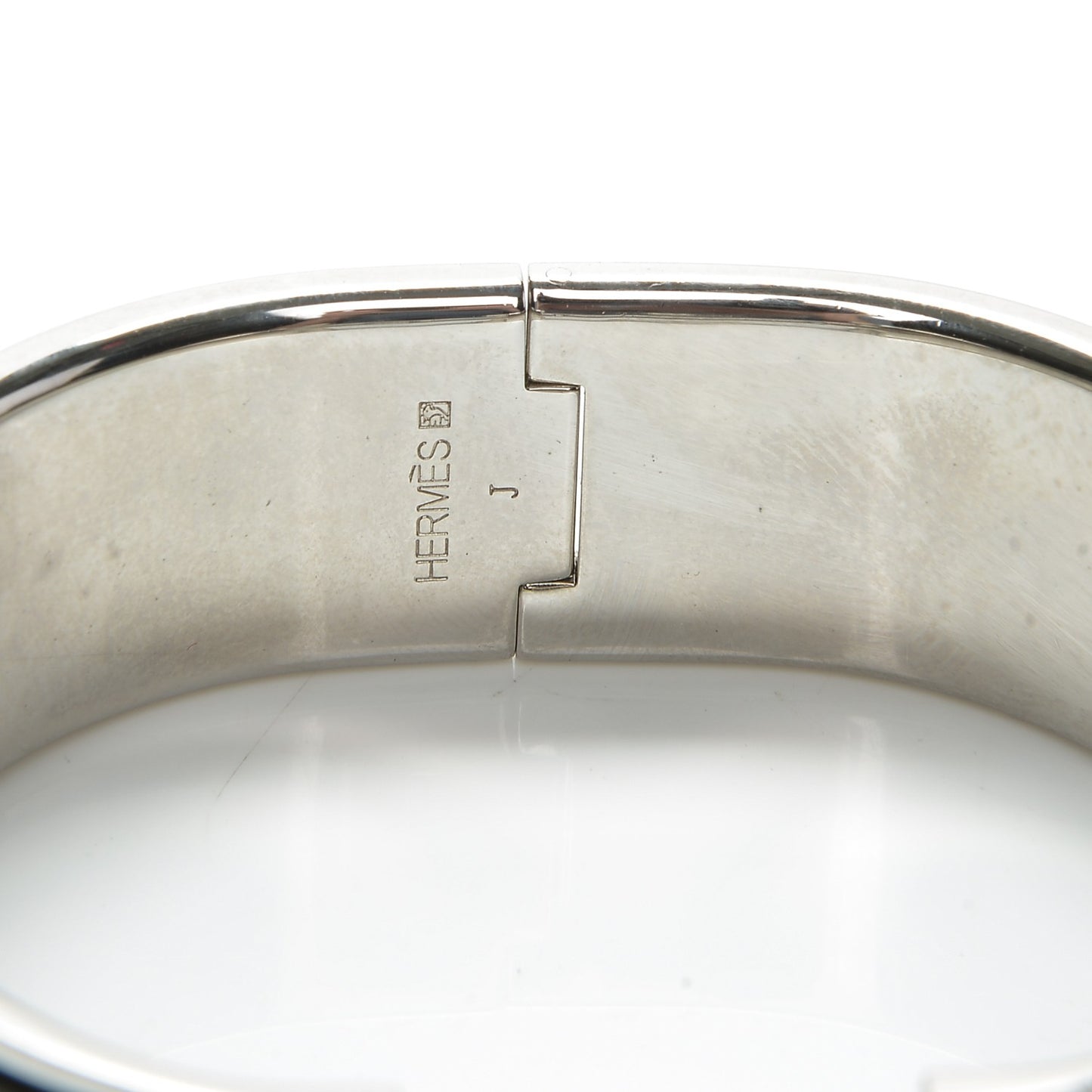 Enamel Wide Clic Clac H Bracelet GM Black